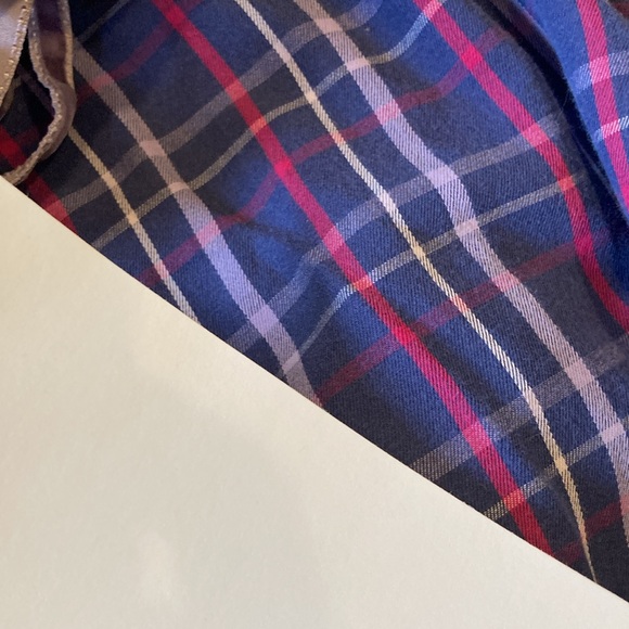 Women Victoria’s Secret blue purple pink plaid pajama lounge pants size M - Picture 6 of 6